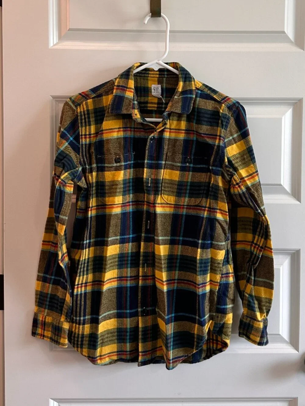Gap Kids XXL Colorful Plaid Flannel XXL (14-16)